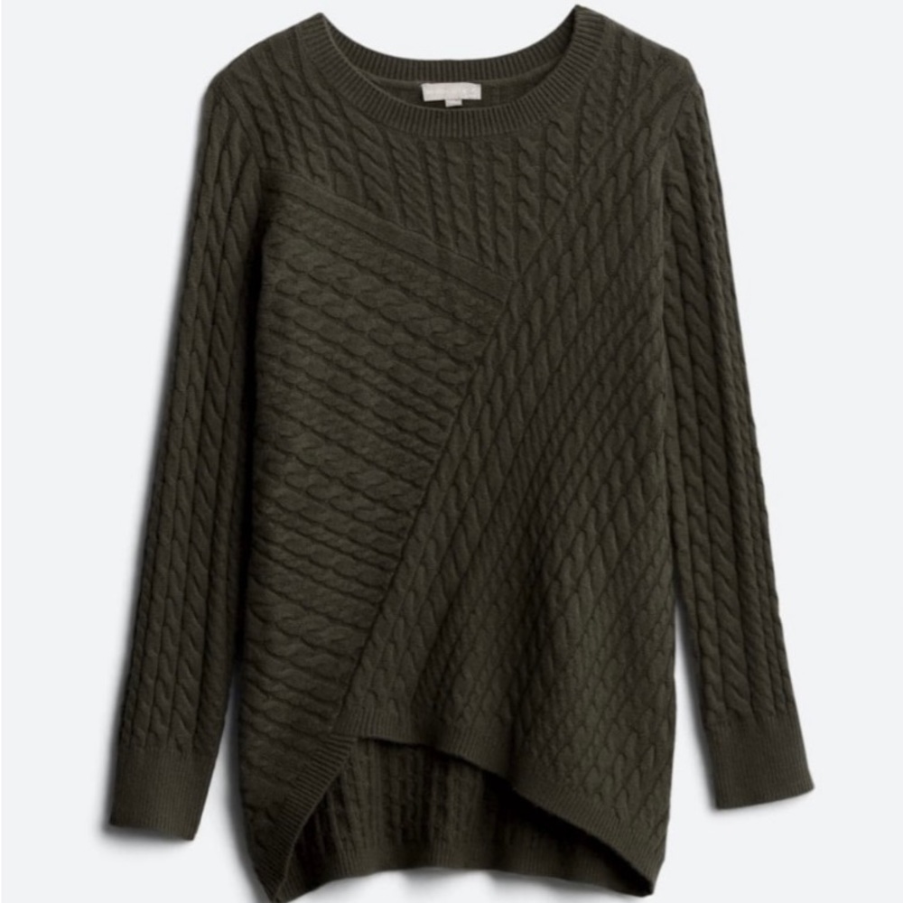 NWOT Stitch Fix Evolution by Cyrus Aneesa cable knit sweater women size medium